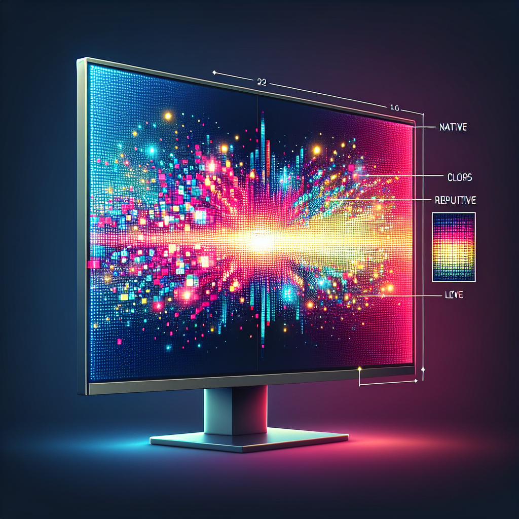 What is the native resolution of an LED monitor?